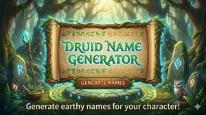 Druid Names for Fantasy Character