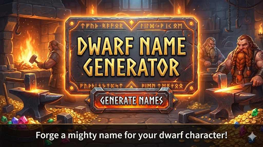Authentic Dwarf Names