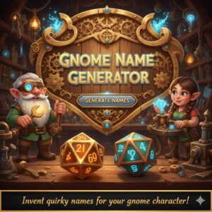 Clever Names For Fantasy Gnomes