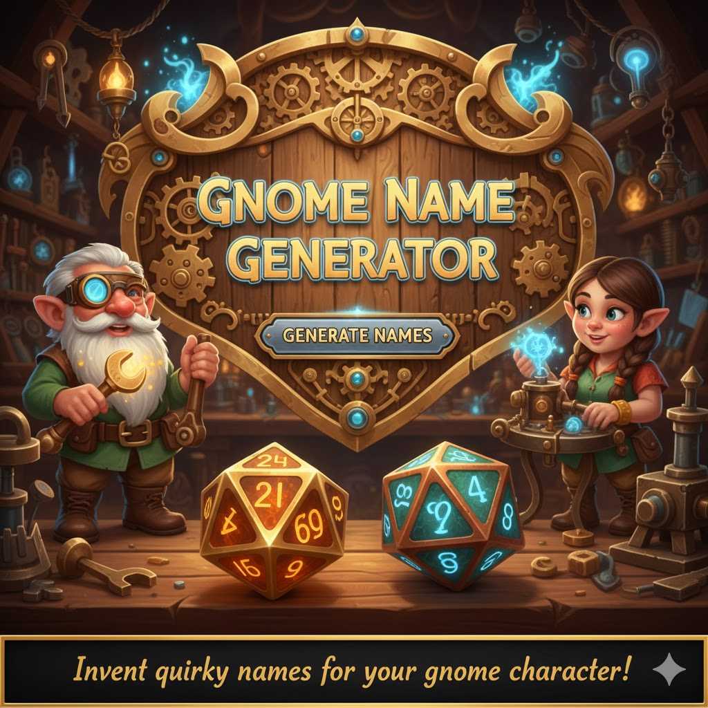 Clever Names For Fantasy Gnomes
