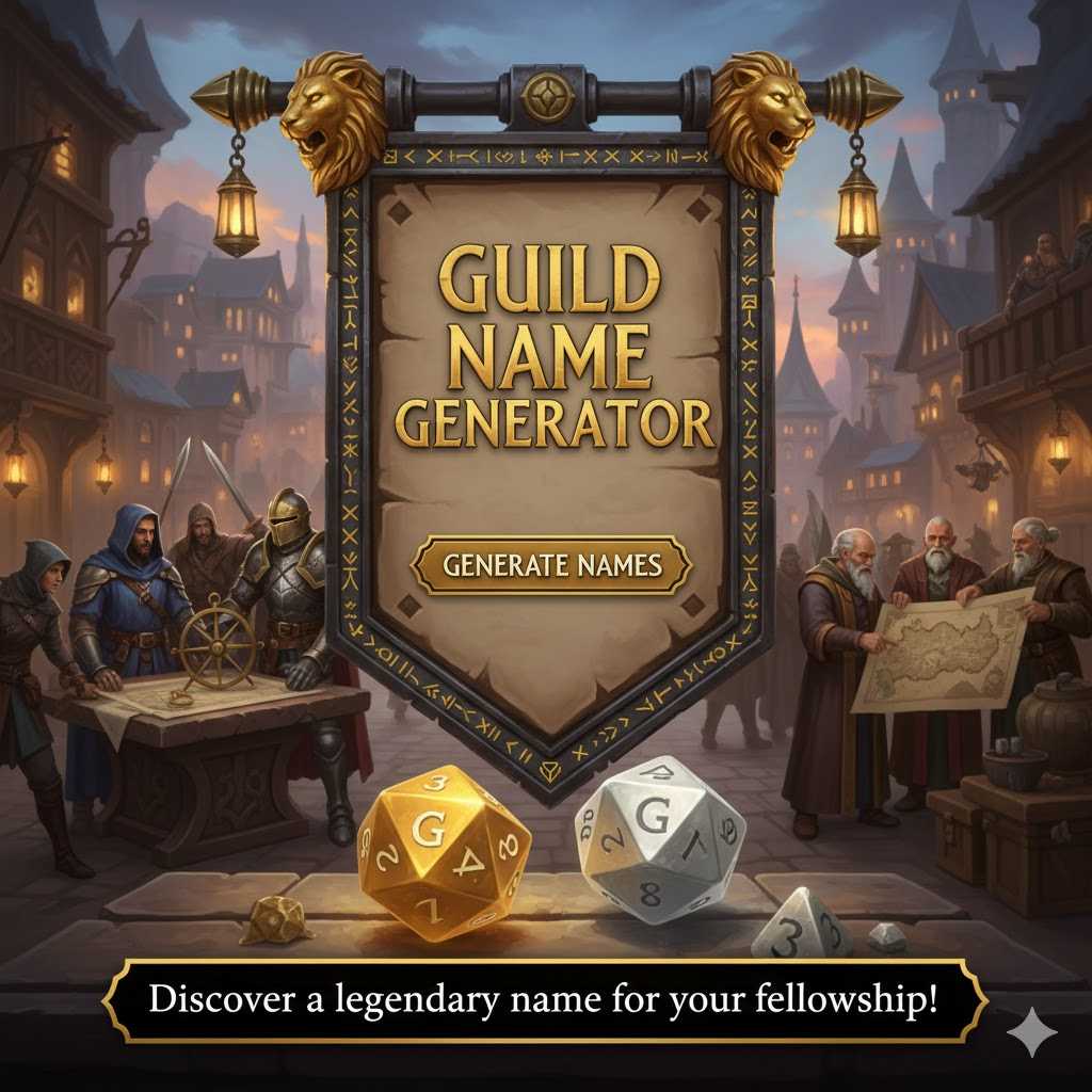 Unique Guild Names For Games